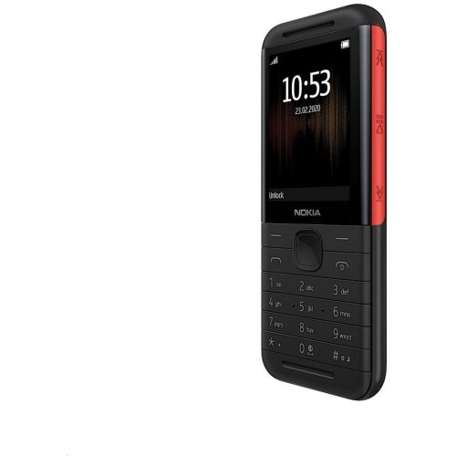 Nokia telefon mobil nokia 5310 (2020), ecran 2.4, 8mb ram, 16mb flash, camera vga, 2g, bluetooth, dual sim negru/rosu