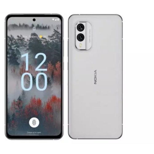 Nokia telefon mobil nokia x30, dual sim, 128gb, 6gb ram, 5g, alb