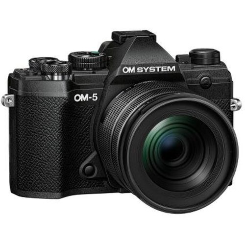 Olympus aparat foto aparat foto mirrorless olympus om-5, 20.4mp, 4k + obiectiv m.zuiko digital 12-45mm f4 pro (negru)