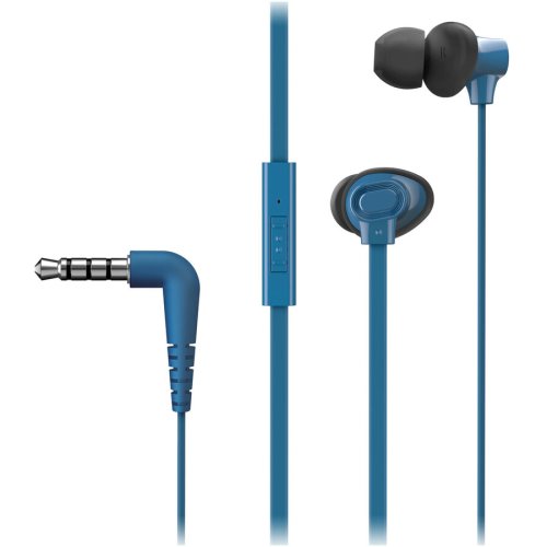 Panasonic casti panasonic rp-tcm130e,cu fir, in-ear, microfon, albastru