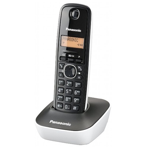 Panasonic telefon fara fir panasonic kx-tg1611fxw, callerid, alb/negru