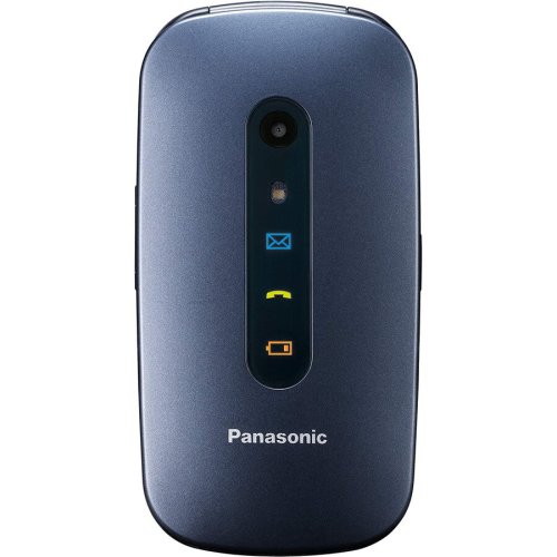 Panasonic telefon panasonic, kx-tu456exce, 2 gb, buton sos, dual sim, albastru