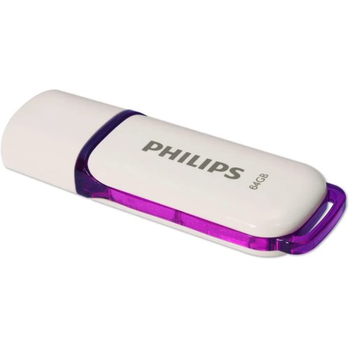 Philips memorie usb philips 64 gb snow edition, fm032fd70b, usb 2.0, violet