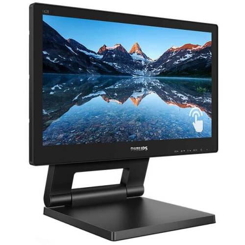 Philips monitor led tn philips 17, sxga, touchscreen, display port, negru