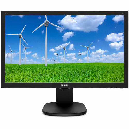 Philips monitor led tn philips 23.6, full hd, display port, negru, 243s5ljmb/00