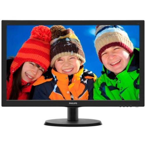 Philips monitor philips 21.5 led, 1920x1080, 5ms, 200cd/mp, vga, 223v5lsb2/62 (include timbru verde 3 lei)
