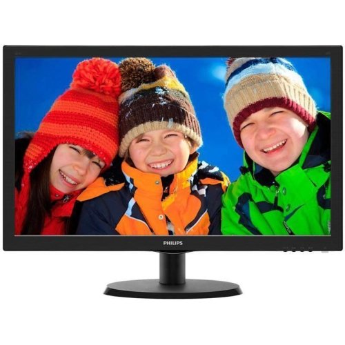 Philips monitor philips 21.5 led, 1920x1080, 5ms, 250cd/mp, vga+hdmi, 223v5lhsb/01 (include timbru verde 3 lei)