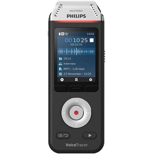Philips reportofon philips dvt2110, 8gb, negru/crom