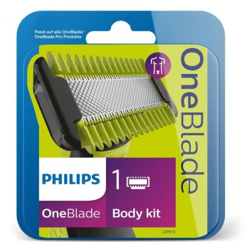 Philips rezerva oneblade qp610/50 , 1 lama si 1 pieptene, compatibil cu gama oneblade