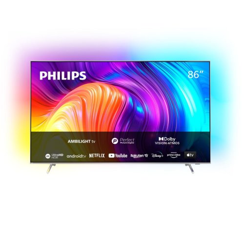 Philips televizor philips ambilight the one led 86pus8807, 217 cm, smart android, 4k ultra hd 100hz, clasa g