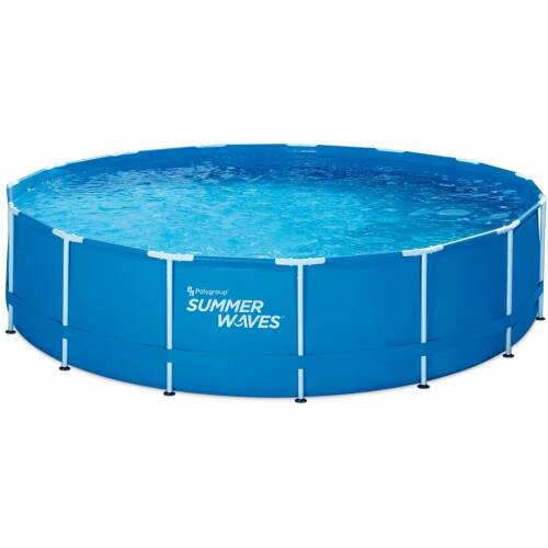 Polygroup piscina cu structura metalica summer waves®, 366 x 76 cm, capacitate 6949 l, cu filtru