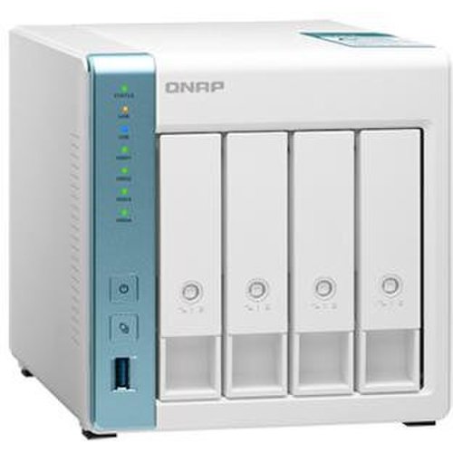 Qnap network attached storage qnap ts-431k, alpine al-214, 4-core, 1.7ghz , 32-bit arm, 1gb ddr3, 4 drive bay