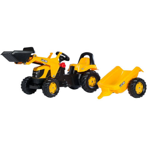 Rolly toys tractor cu pedale rolly kid landini cu remorcă