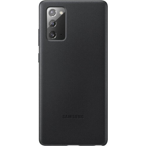 Samsung carcasa leather cover pentru samsung galaxy note 20, ef-vn980lbegeu, piele naturala, black