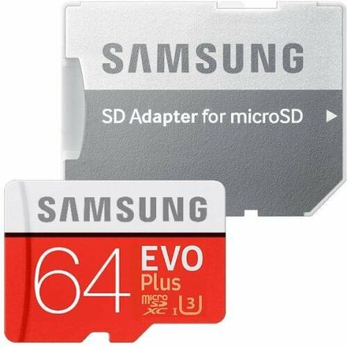 Samsung card memorie samsung mb-mc64ha/eu, micro-sdxc, evo plus, 64gb