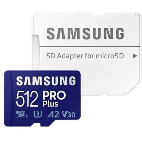 Samsung card memorie samsung mb-md512ka/eu, micro-sdxc, pro plus (2021), 512gb