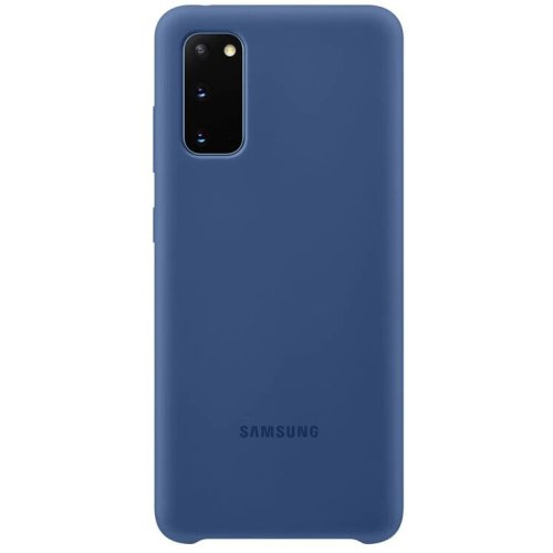 Samsung husa din silicon samsung galaxy s20, originala, ef-pg980tn, albastru inchis