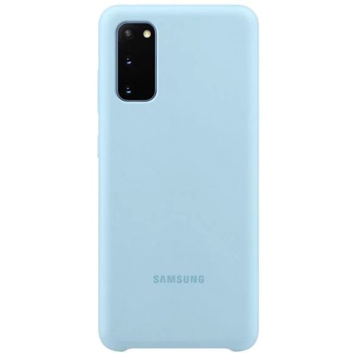 Samsung husă din spate din silicon pentru samsung galaxy s20 , albastru deschis
