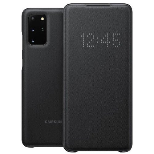 Samsung husa flip cover samsung galaxy s20+ g985/g986 led view cover black