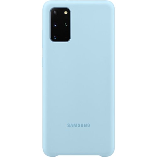 Samsung husa protectie spate samsung silicone cover pentru samsung galaxy s20+, ef-pg985tlegeu - sky blue