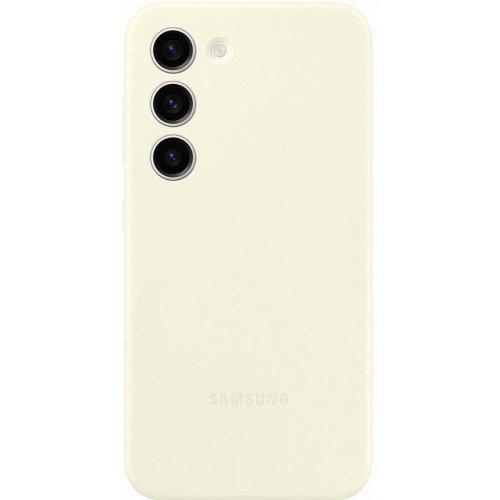 Samsung husa telefon samsung silicone case pentru galaxy s23, ef-ps911tuegww, cream