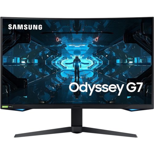 Samsung monitor led samsung gaming odyssey g7 lc32g75tqspxen curbat 31.5 inch qhd va 1 ms 240 hz hdr freesync premium pro & g-sync compatible