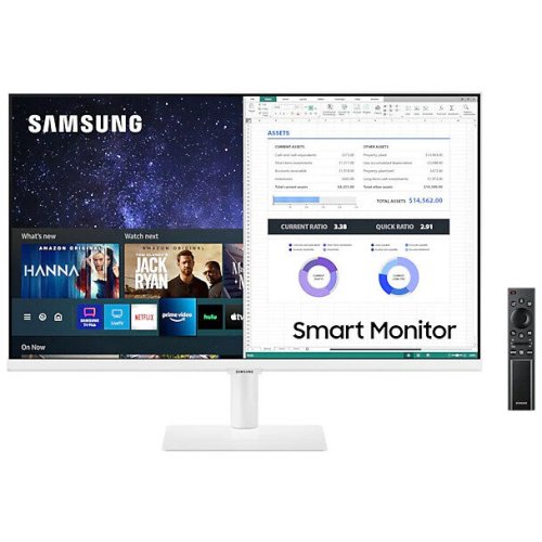 Samsung monitor led samsung smart ls27am501nuxen 27 inch 8 ms alb hdr 60 hz