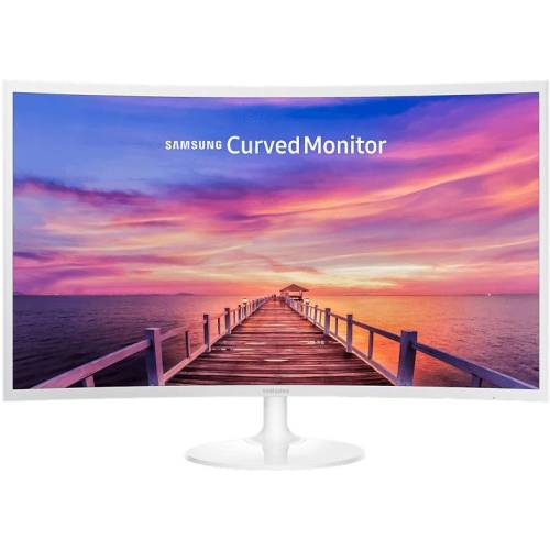 Samsung monitor va led samsung 31.5 lc32f391fwuxen, full hd (1920 x 1080), hdmi, displayport, 4 ms, ecran curbat (alb)