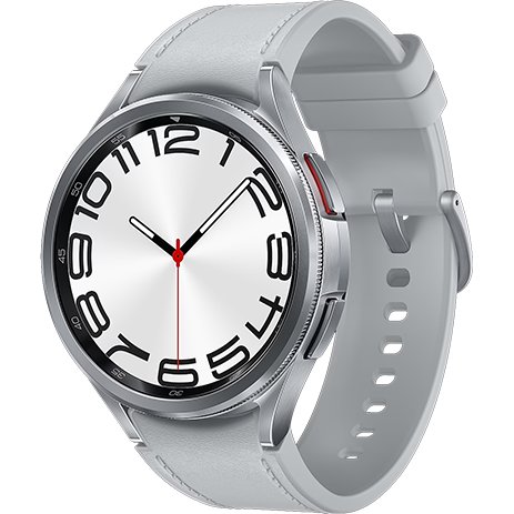 Samsung smartwatch samsung watch 6 classic sm-r960, ecran amoled 1.47, 2gb ram, 16gb flash, bluetooth 5.3, carcasa otel, 47mm, waterproof 5atm, argintiu