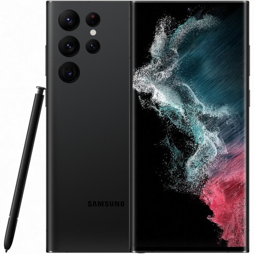 Samsung telefon mobil samsung galaxy s22 ultra, dual sim, 128gb, 8gb ram, 5g, phantom black enterprise edition