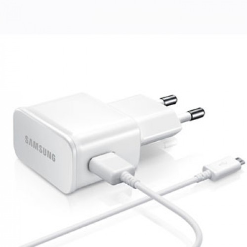 Samsung travel charger white - detachable cable - 2 amperi