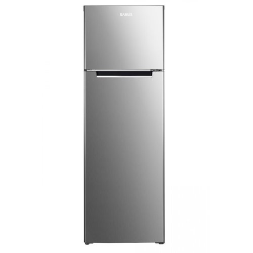 Samus frigider cu 2 usi samus sx342, 248 l, clasa energetica f, termostat reglabil frigider/congelator, h 165 cm, inox