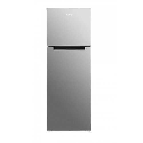 Samus frigider cu 2 usi samus sx462, 304 l, clasa energetica f, termostat reglabil frigider/congelator, h 172 cm, inox