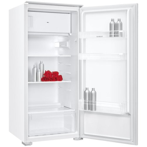Samus frigider cu o usa incorporabil samus sfbi222, 180 l, clasa energetica f, termostat reglabil, h 123 cm, alb