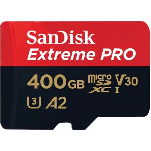 Sandisk card de memorie microsdxc 400 gb, extreme pro, r170 mb/s, w90 mb/s