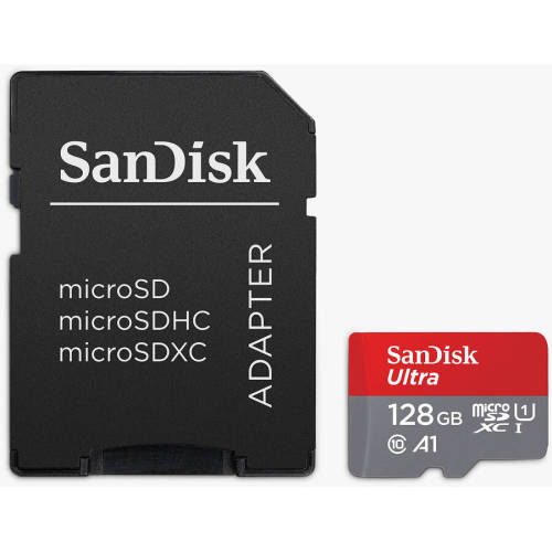 Sandisk card de memorie sandisk extreme 128 gb sdxc + adaptor class 10, uhs-i, u3, v30, a2 (183506)
