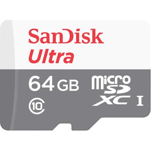 Sandisk card de memorie sandisk micro sd ultra, 64gb, class 10, uhs-i, 533x, 80 mb/s