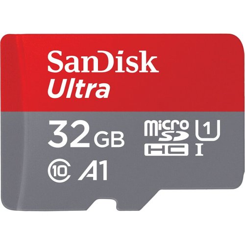 Sandisk card de memorie sandisk ultra microsdhc, 32gb, 120mb/s, a1 class 10 uhs-i + sd adapter