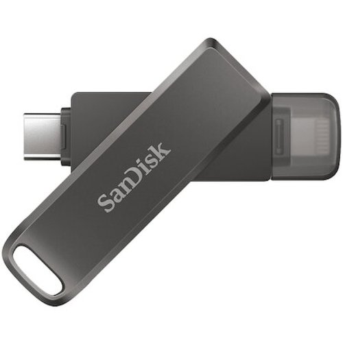 Sandisk memorie usb sandisk ixpand flash drive luxe 128gb, type-c, lightning connectors
