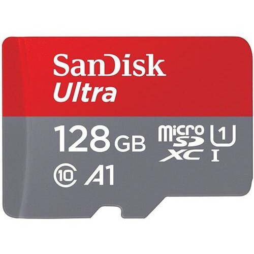 Sandisk sandisk ultra android microsdxc 128gb + adaptor sd + memory zone app 100mb/s a1 class 10 uhs-i