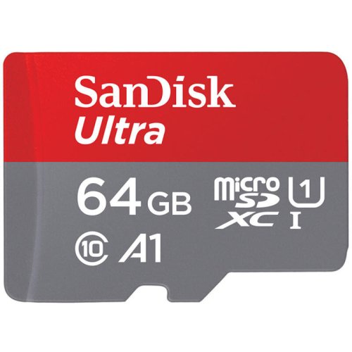 Sandisk sandisk ultra android microsdxc 64gb + adaptor sd + memory zone app 100mb/s a1 class 10 uhs-i