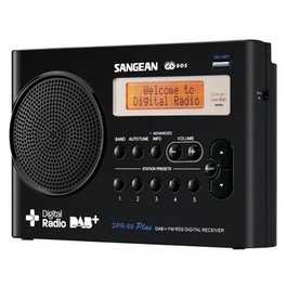 Sangean radio sangean dpr-69+, negru