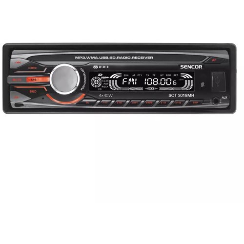 Sencor radio auto 1 din sct 3018mr sencor, usb/sd/mmc/aux , 4 x 40 w, telecomanda