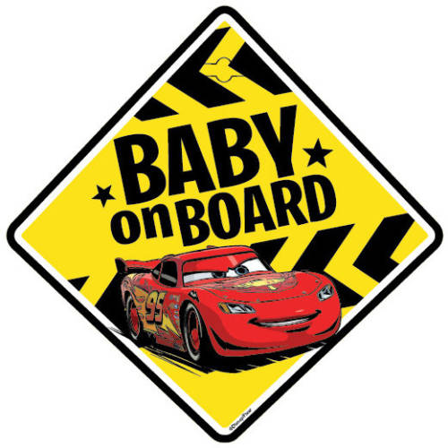Seven semn de avertizare baby on board cars seven sv9610