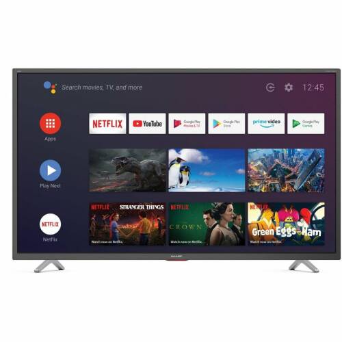 Sharp televizor led sharp 101 cm (40) 40bi5ea, full hd, smart tv, android tv, wifi, negru