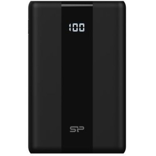 Silicon power baterie portabila silicon power qp55, 10000mah, 1x usb, 1x usb-c, 1x lightning, negru