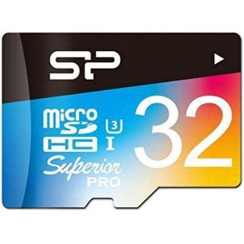 Silicon power card de memorie silicon power microsd 32gb superior uhs-1 u3 color