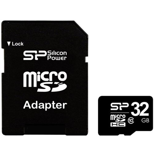 Silicon power card memorie silicon-power micro sdhc 32gb clasa 10 + adaptor sd