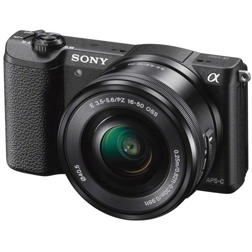 Sony camera foto sony a5100 black + obiectiv sel 16-50mm, rezolutie 24 mp, senzor exmor aps hd cmos, proc