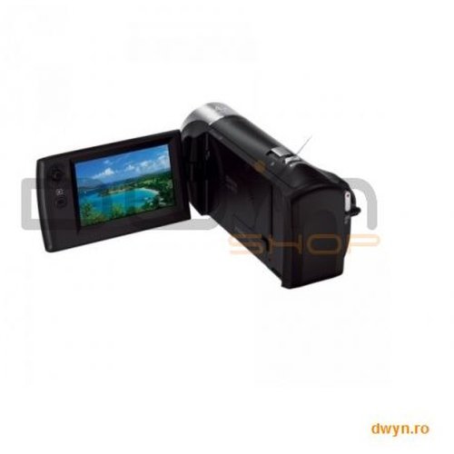 Sony camera video sony hdr-cx240e black, senzor cmos exmor r, lentile superangulare carl zeiss vario-tess